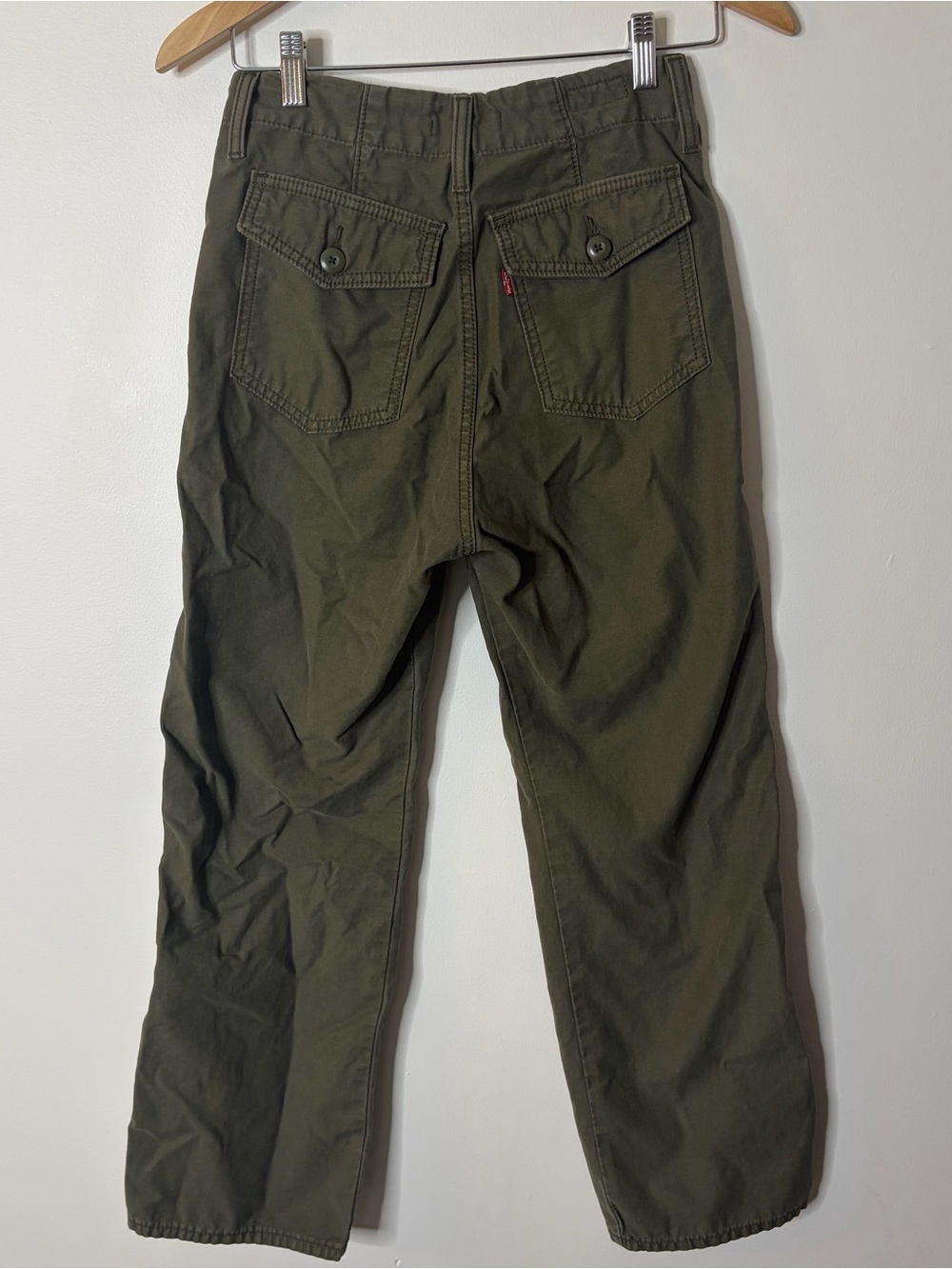 Levi’s Ribcage Straight Green Pants size 26 - Picture 7 of 8